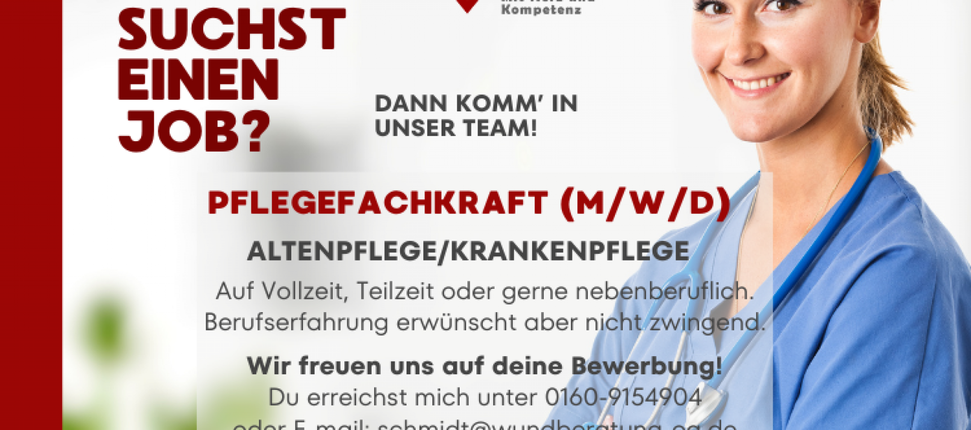 Werde Teil unseres Teams! Pflegefachkraft (m/w/d) gesucht